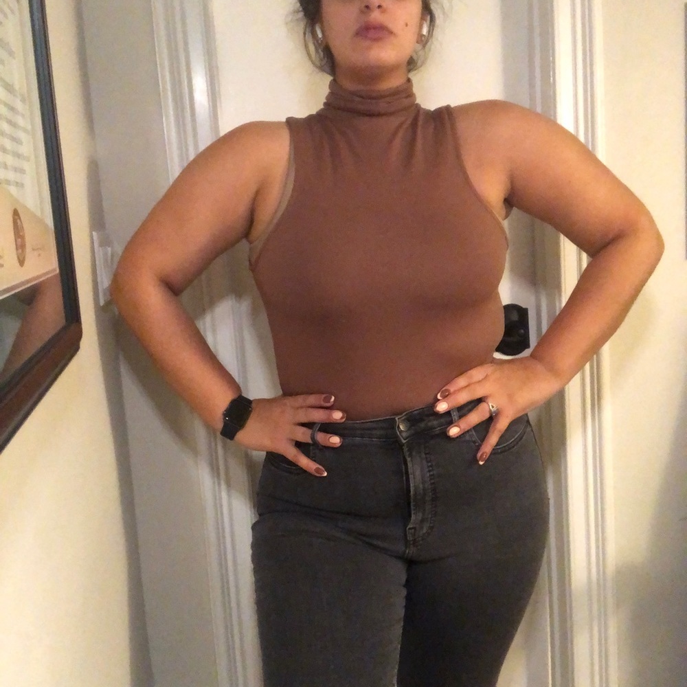 ZARA SLEEVELESS TURTLE NECK BODYSUIT